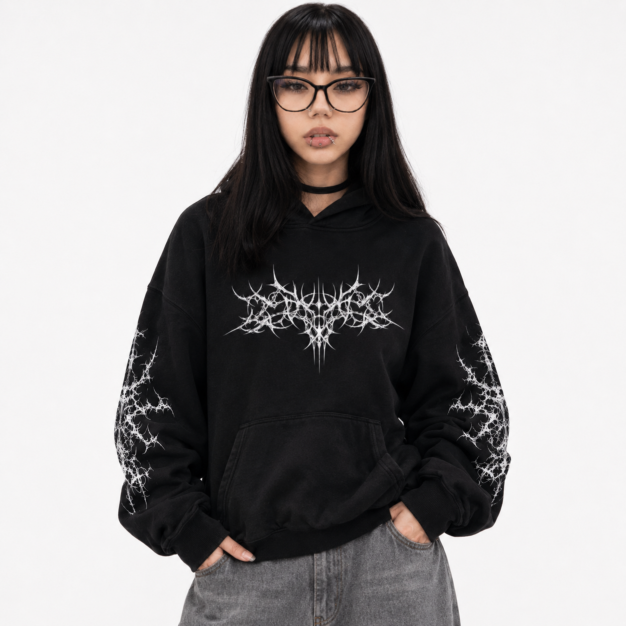 Y2K Fleece Zip-Up Hoodie