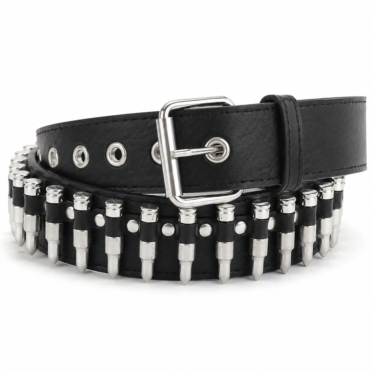 Rivet Punk Belt - Studded Goth Waist Belt