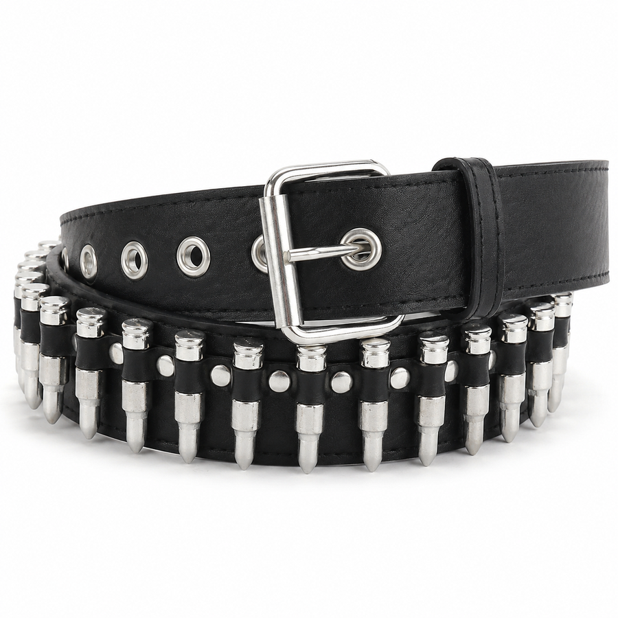Rivet Punk Belt - Studded Goth Waist Belt