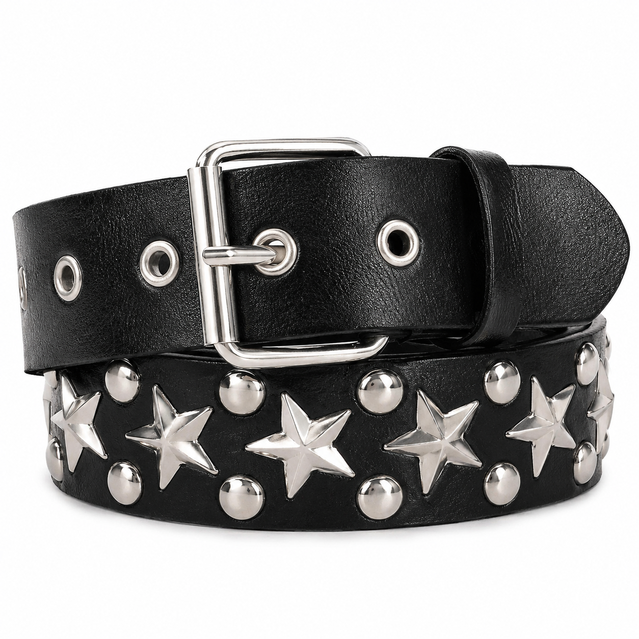 Rivet Punk Belt - Studded Goth Waist Belt