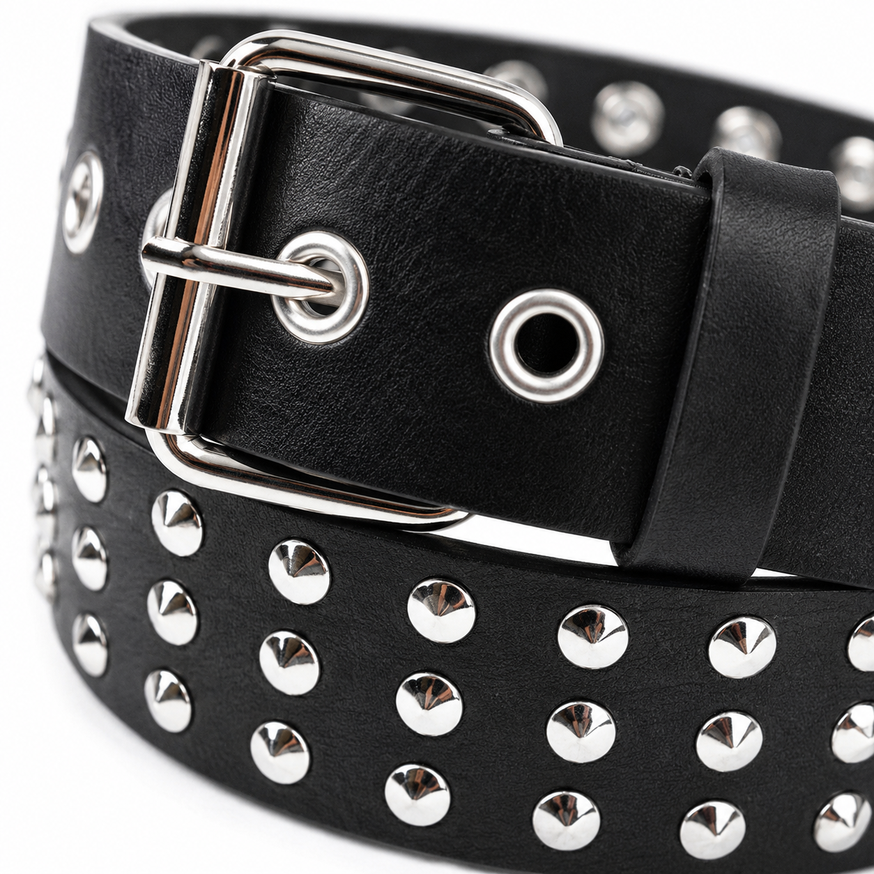 Rivet Punk Belt - Studded Goth Waist Belt