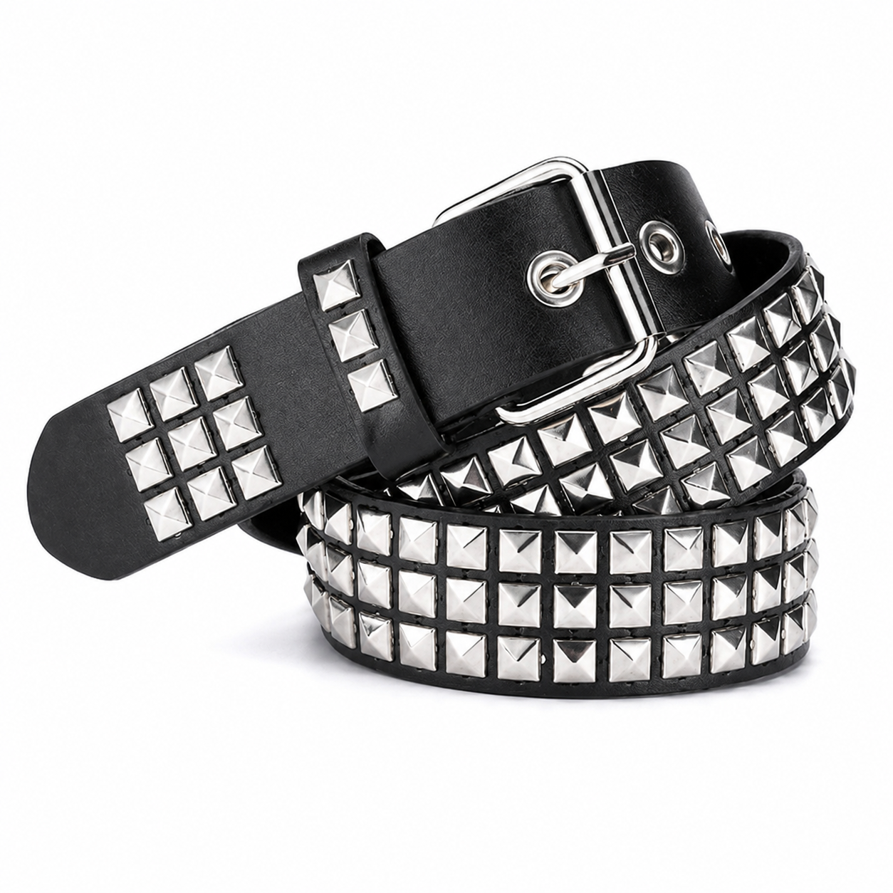 Rivet Punk Belt - Studded Goth Waist Belt
