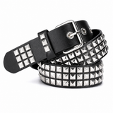 Black Pyramid Stud Punk Belt