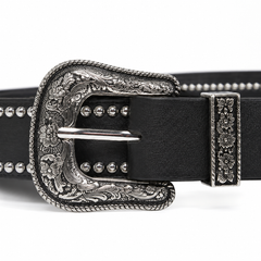 Rivet Punk Belt - Studded Goth Waist Belt