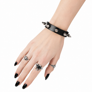 Goth Spike Stud Wrist Cuff Bracelet