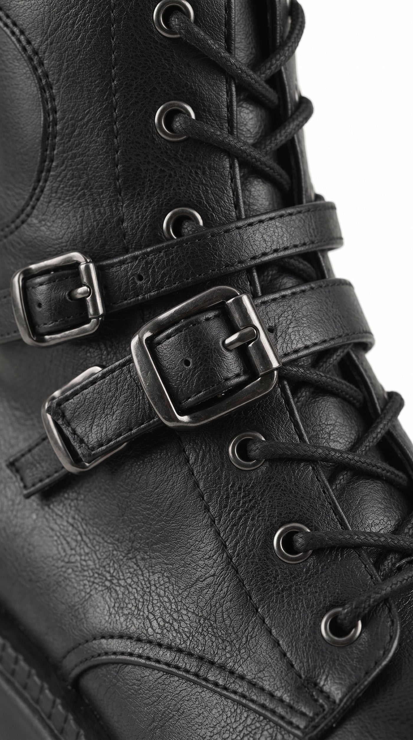 Over-the-Knee Gothic Platform Boots — Lace-Up Wedge, Dark Alt