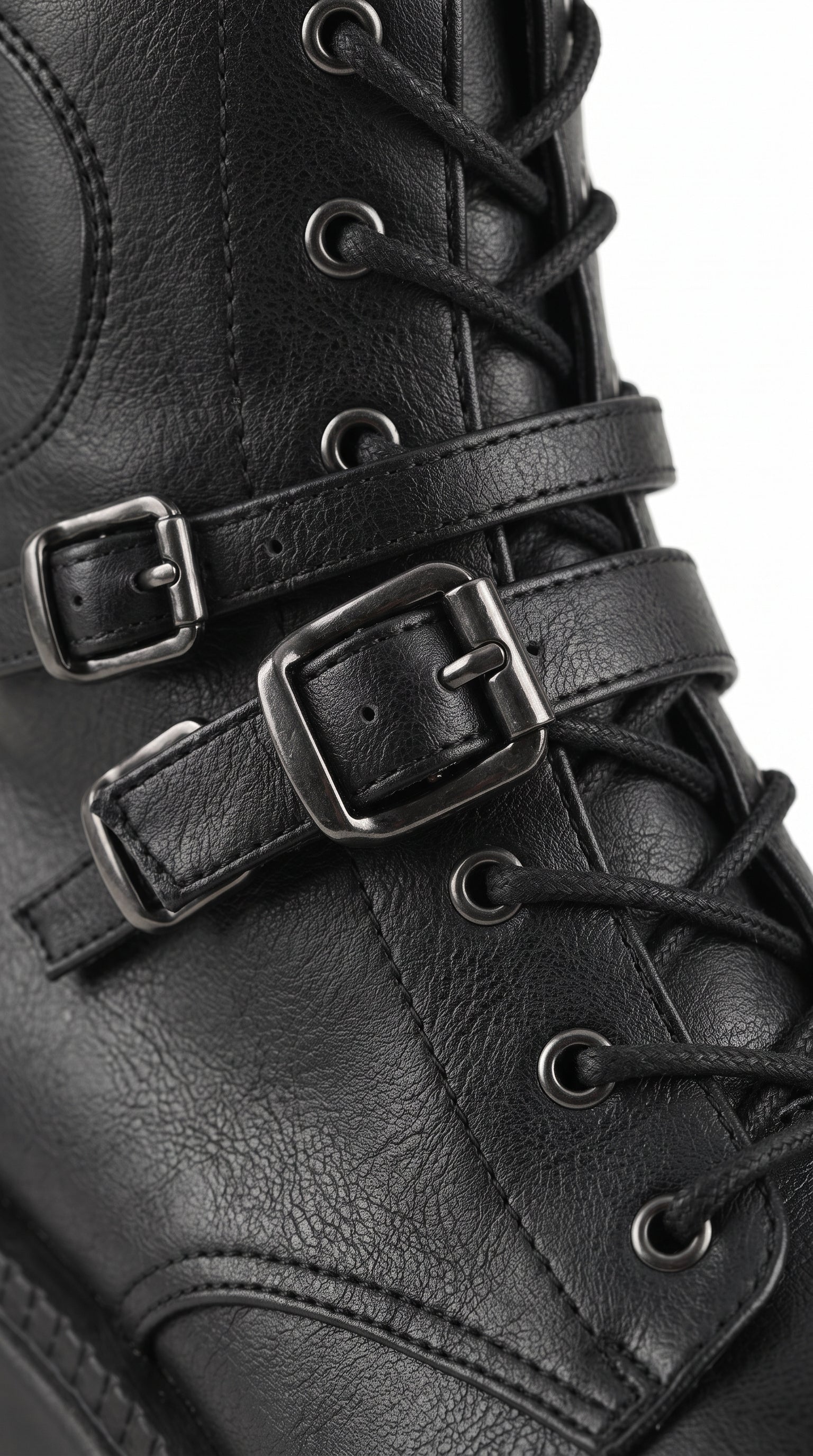 Over-the-Knee Gothic Platform Boots — Lace-Up Wedge, Dark Alt