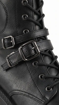 Over-the-Knee Gothic Platform Boots — Lace-Up Wedge, Dark Alt