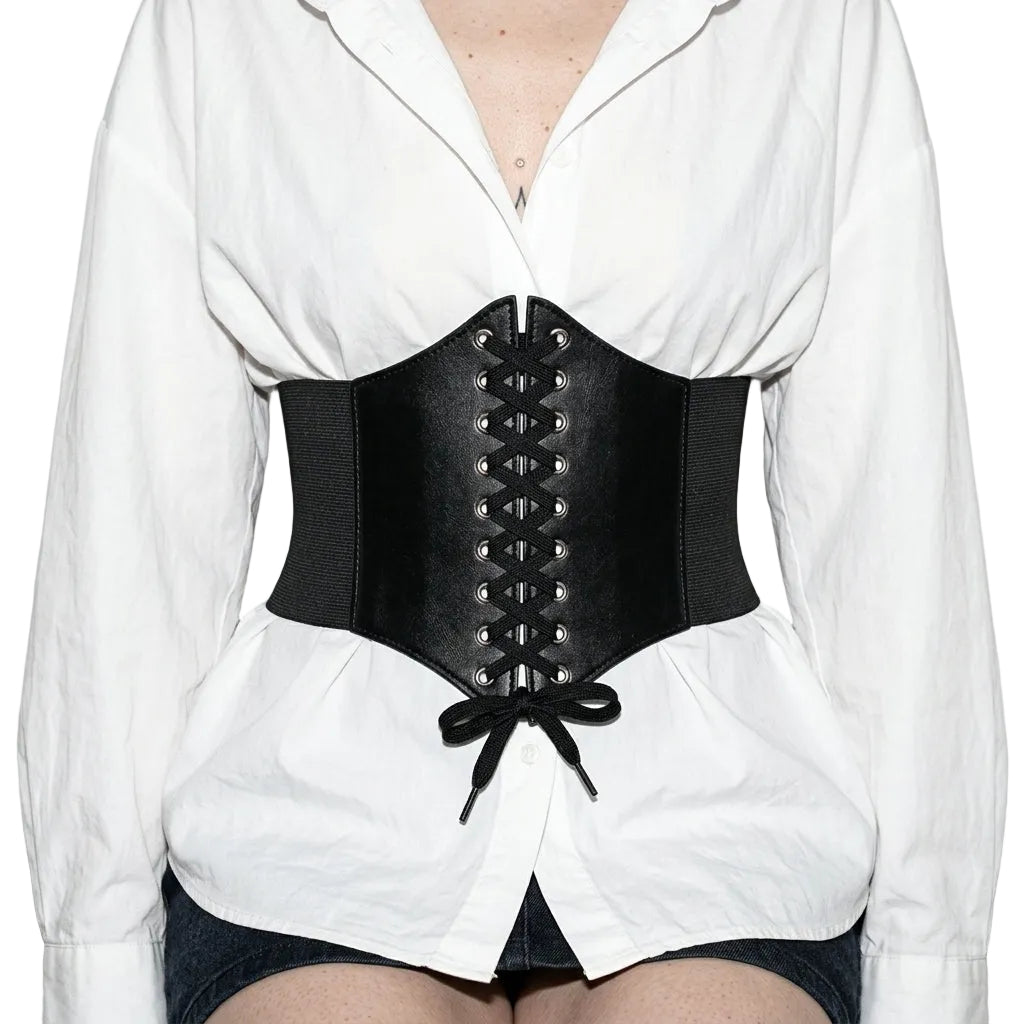 Black Waist Corset Belt