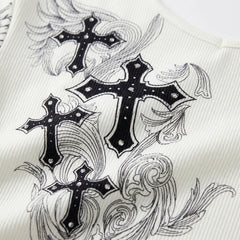 Cross Wings Long Sleeve Tee