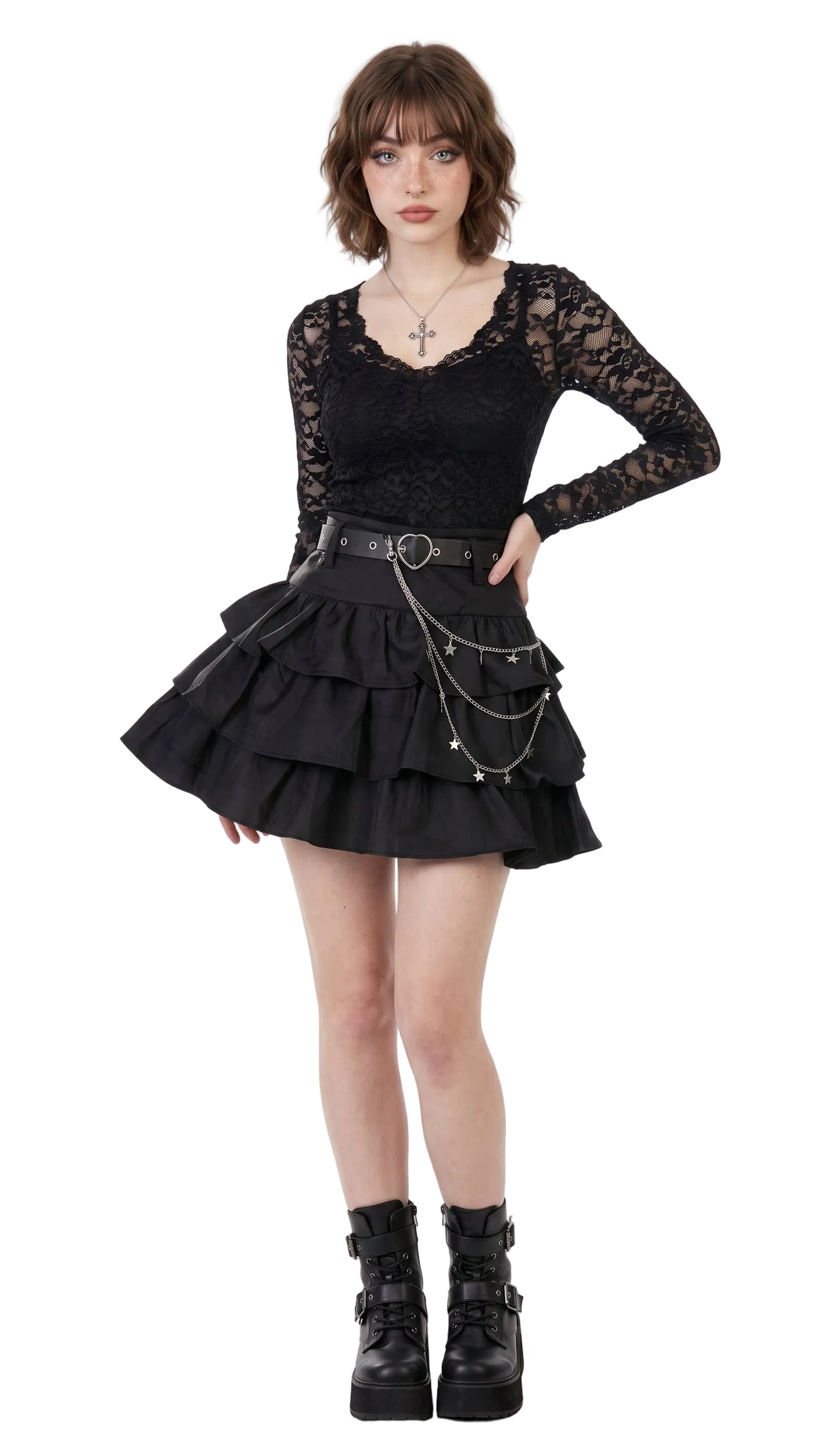 Gothic Mini Skirt Collection — Dark Alt Ruffle, Pleated & Denim Styles