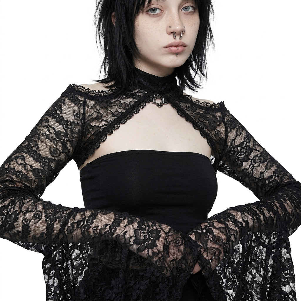 Black Lace Bolero Shrug