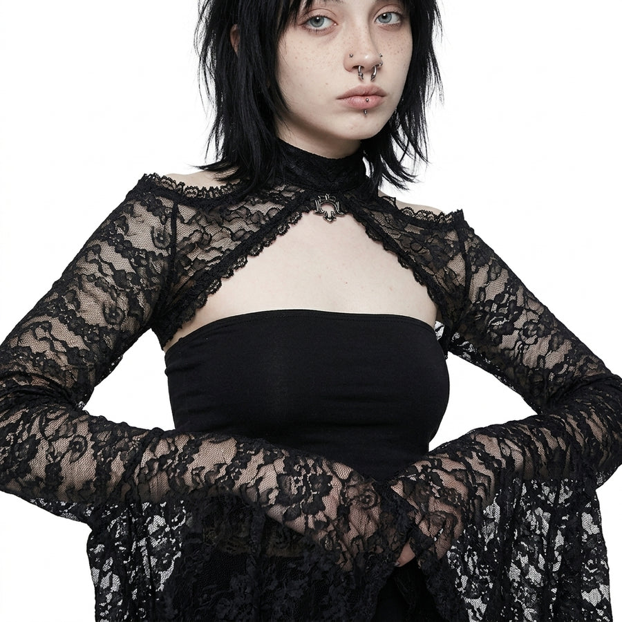 Black Lace Bolero Shrug