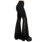 Black Gothic Flare Pants