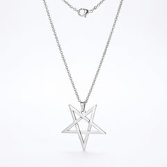 Inverted Pentagram Pendant Necklace