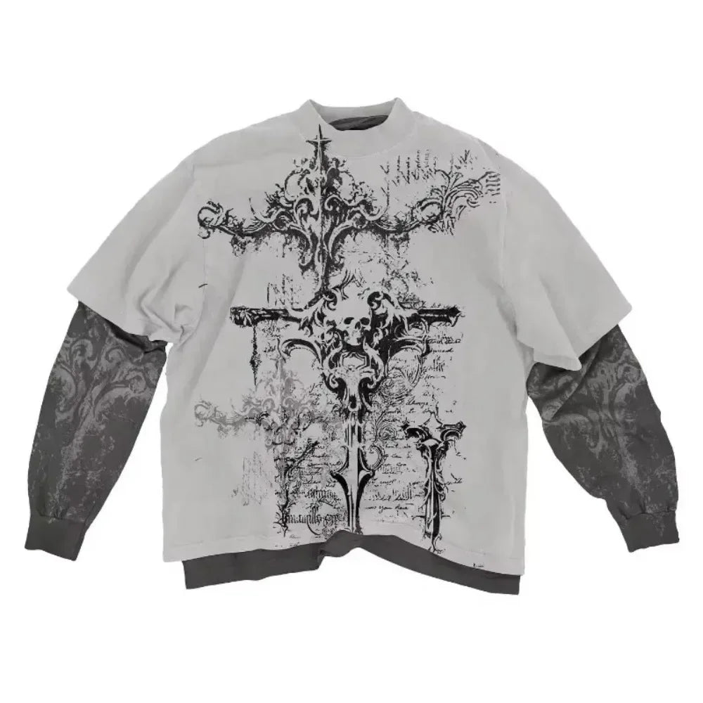 American Skull Oversized Tee