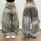Black Baggy Y2K Jeans