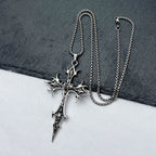Gothic Cross Pendant Necklace