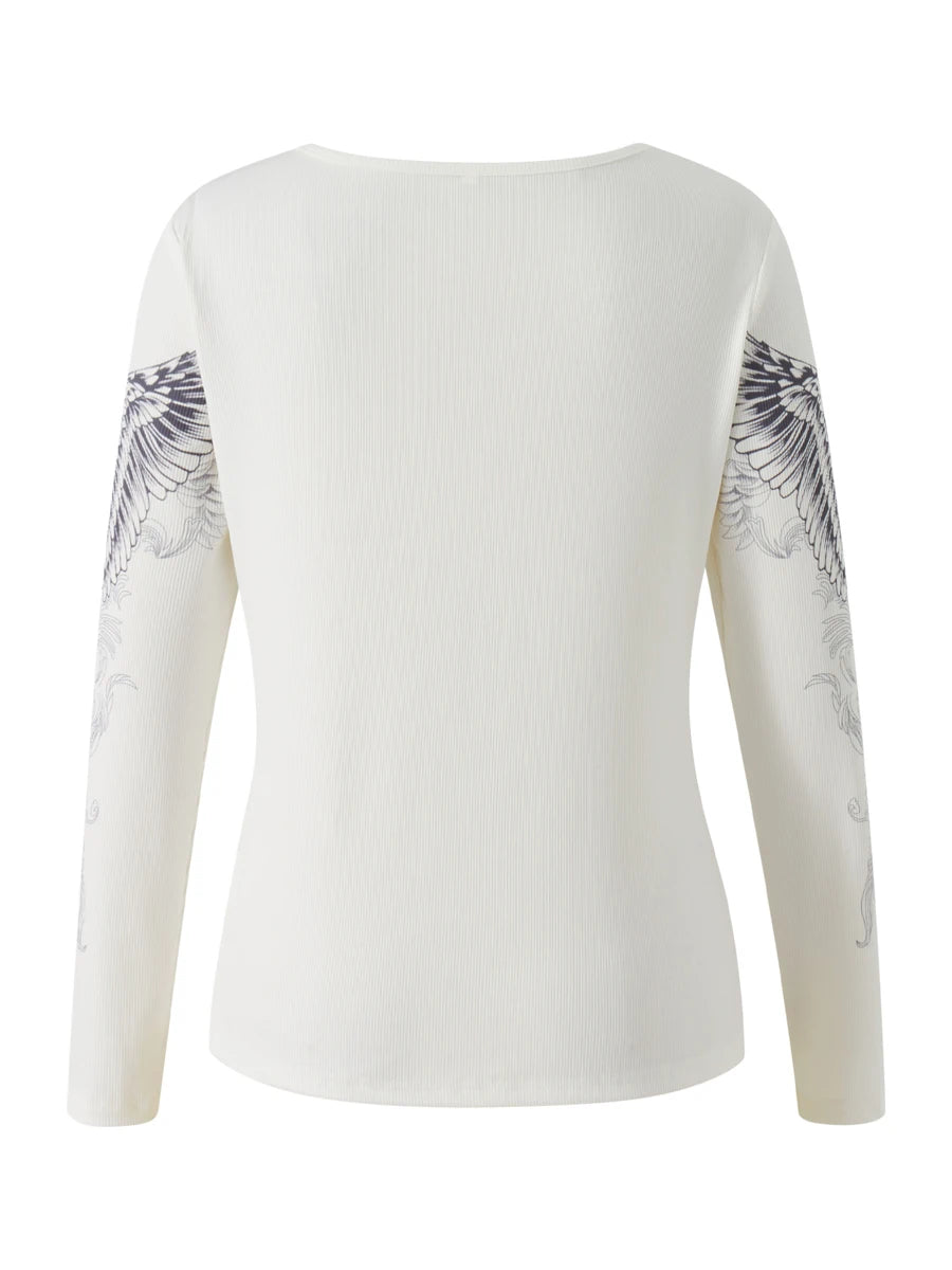 Cross Wings Long Sleeve Tee