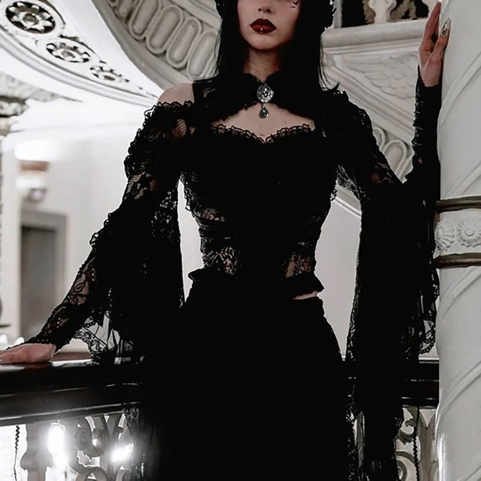 Black Lace Bolero Shrug