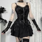 Black Mall Goth Mini Skirt