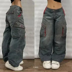 Black Baggy Y2K Jeans