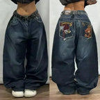 Black Baggy Y2K Jeans