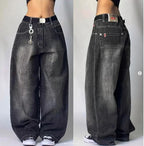 Black Baggy Y2K Jeans