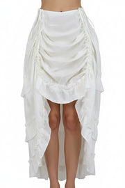 Red High Low Gothic Skirt