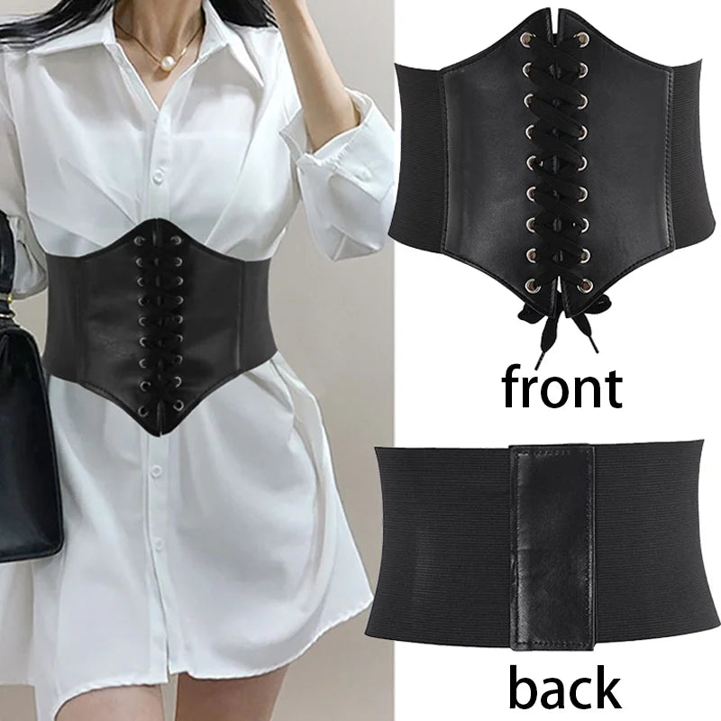 Black Waist Corset Belt