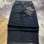 Black Baggy Y2K Jeans