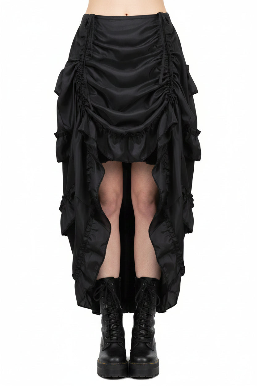 Red High Low Gothic Skirt