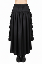 Red High Low Gothic Skirt