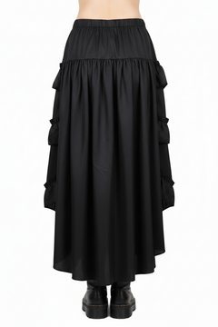 Red High Low Gothic Skirt