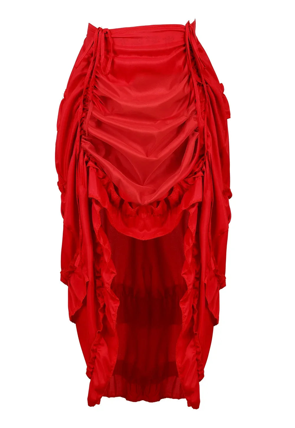 Red High Low Gothic Skirt