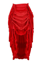 Red High Low Gothic Skirt