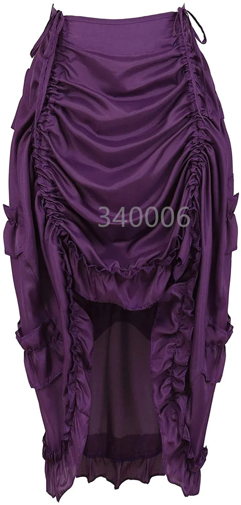 Red High Low Gothic Skirt