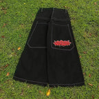 Black Baggy Y2K Jeans