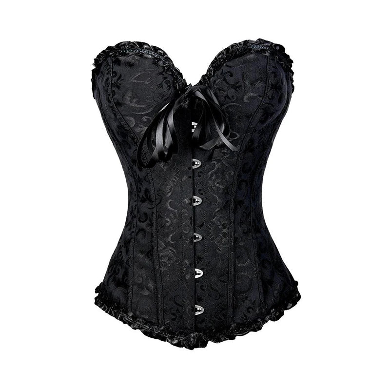 Black Boned Corset Top