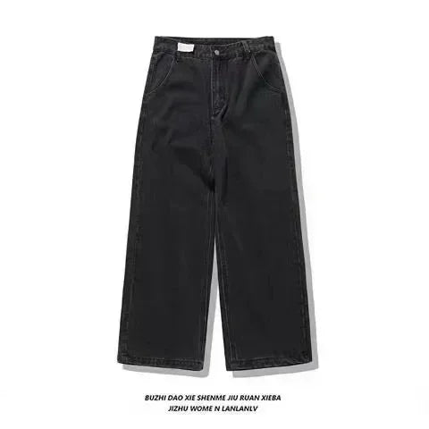 Black Baggy Y2K Jeans