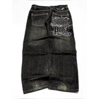 Black Baggy Y2K Jeans