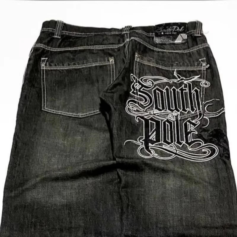 Black Baggy Y2K Jeans