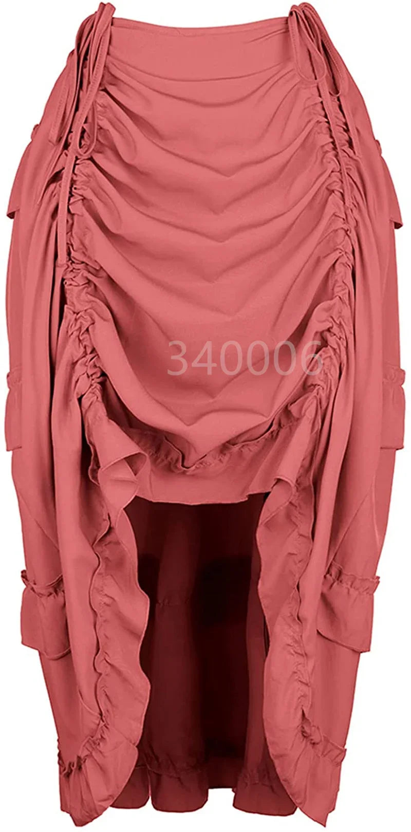 Red High Low Gothic Skirt