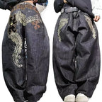 Black Baggy Y2K Jeans