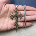 Gothic Cross Pendant Necklace