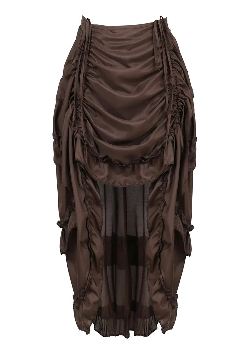 Red High Low Gothic Skirt