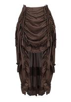 Red High Low Gothic Skirt