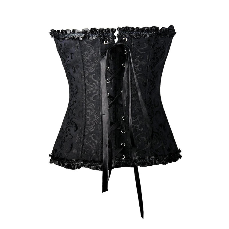 Black Boned Corset Top