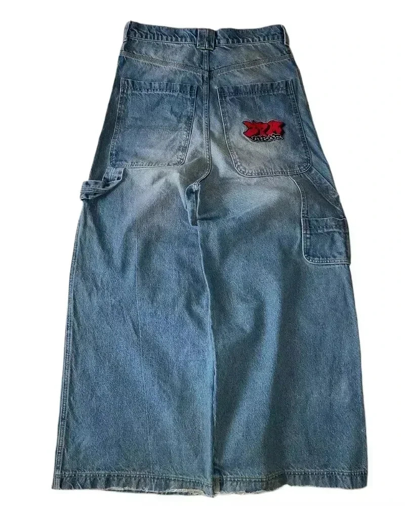 Black Baggy Y2K Jeans