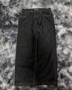 Black Baggy Y2K Jeans